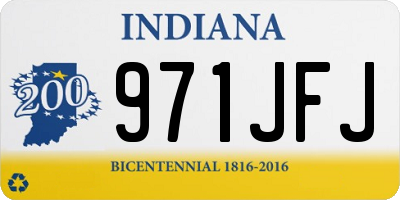 IN license plate 971JFJ