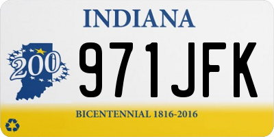 IN license plate 971JFK