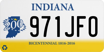 IN license plate 971JFO
