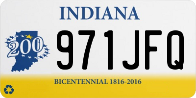 IN license plate 971JFQ