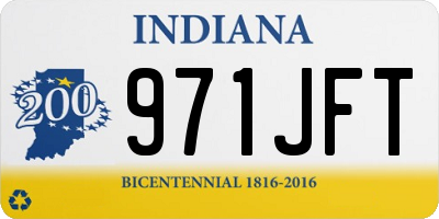 IN license plate 971JFT
