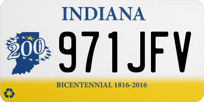 IN license plate 971JFV
