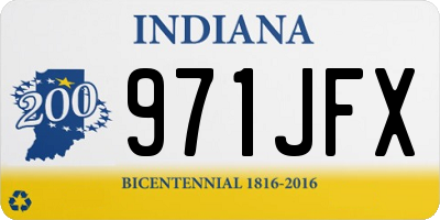 IN license plate 971JFX