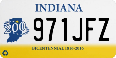 IN license plate 971JFZ