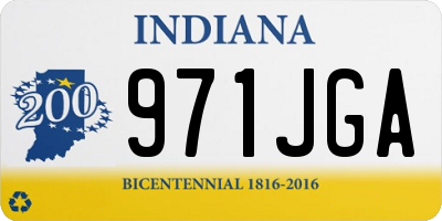 IN license plate 971JGA
