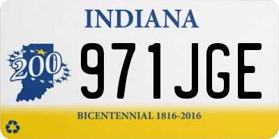 IN license plate 971JGE