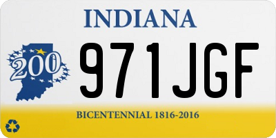 IN license plate 971JGF
