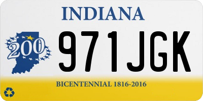 IN license plate 971JGK