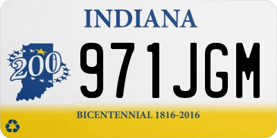 IN license plate 971JGM