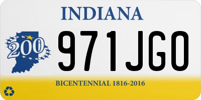IN license plate 971JGO