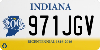 IN license plate 971JGV