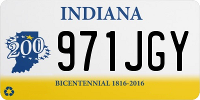 IN license plate 971JGY