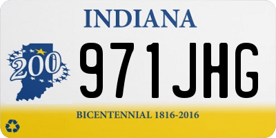 IN license plate 971JHG