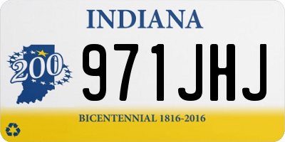 IN license plate 971JHJ