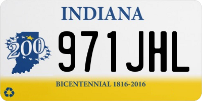 IN license plate 971JHL