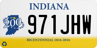 IN license plate 971JHW