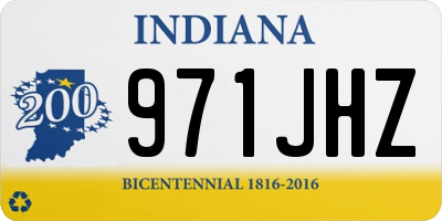 IN license plate 971JHZ