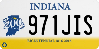 IN license plate 971JIS