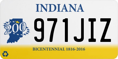 IN license plate 971JIZ