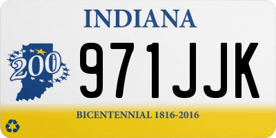 IN license plate 971JJK