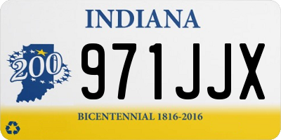 IN license plate 971JJX