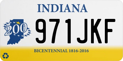 IN license plate 971JKF