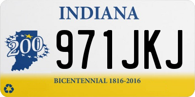 IN license plate 971JKJ