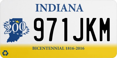 IN license plate 971JKM