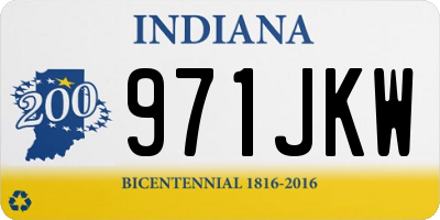 IN license plate 971JKW