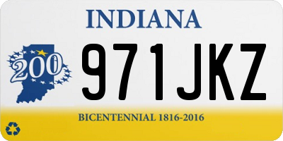 IN license plate 971JKZ