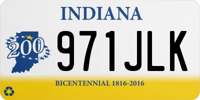 IN license plate 971JLK