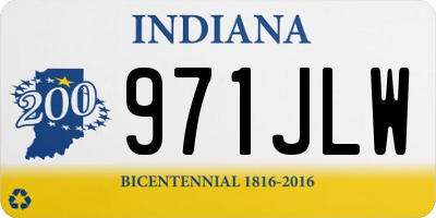 IN license plate 971JLW