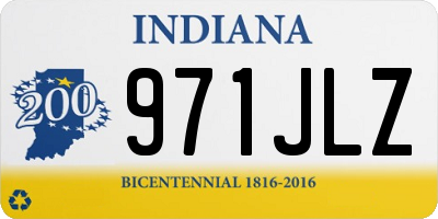 IN license plate 971JLZ