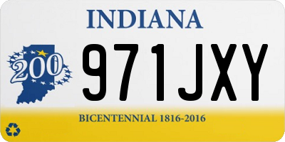 IN license plate 971JXY