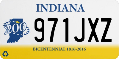 IN license plate 971JXZ