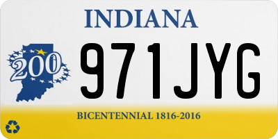 IN license plate 971JYG