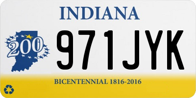 IN license plate 971JYK