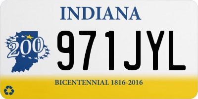 IN license plate 971JYL