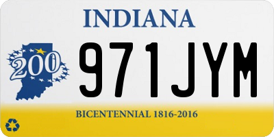 IN license plate 971JYM