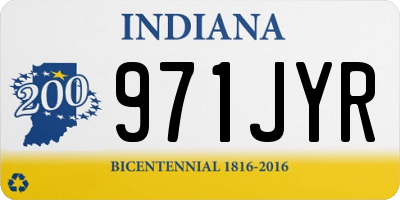 IN license plate 971JYR