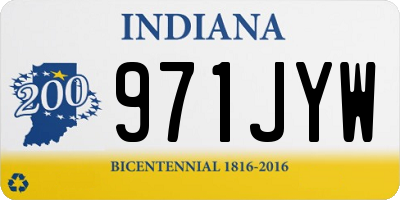 IN license plate 971JYW