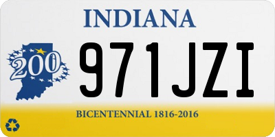 IN license plate 971JZI