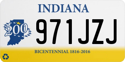 IN license plate 971JZJ