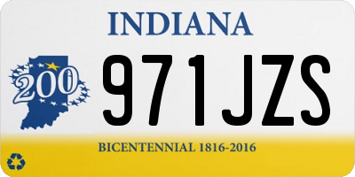IN license plate 971JZS