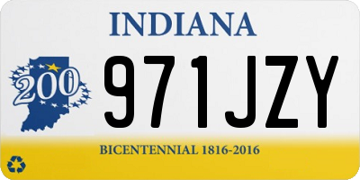 IN license plate 971JZY