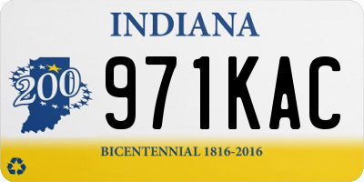 IN license plate 971KAC