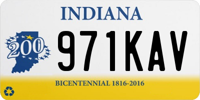 IN license plate 971KAV