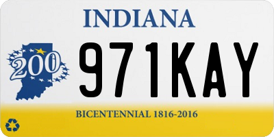 IN license plate 971KAY