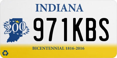 IN license plate 971KBS