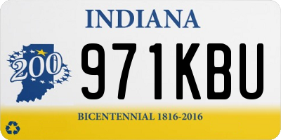 IN license plate 971KBU